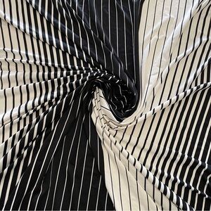 Black and White Striped Fabric